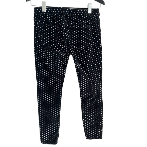 Free People Velvet Skinny Pants Polka Dot Cropped - Picture 4 of 10